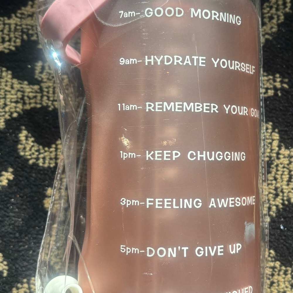 64oz. Water Bottle, Measured, Sport, Dietary, New, pink